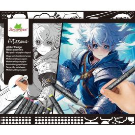 Coffret créatif - SYCOMORE - Layout et marqueurs - Héros guerriers - Des 10 ans