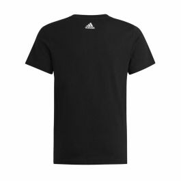 T shirt à manches courtes Enfant Adidas Essentils Logo Linear Noir