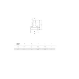 HERRAJES ALK Patin de fieltro Ø15-18mm pour perceuse 8mm Noir