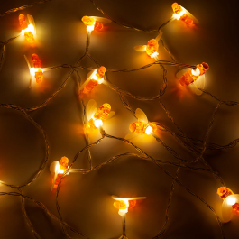 Guirlande LED Intérieure 3M Lumière Blanche Chaude Fonctionnement sur Piles [HO-XMAS-043-IP20-3M-WW]