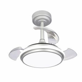 Ventilateur de Plafond avec Lumière CristalRecord Argenté 35 W (3000 K) (4000 K)