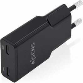 Chargeur mural Aisens ASCH-30W2P049-BK Noir 30 W