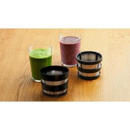 Bosch MESM500W Extracteur de jus VitaExtract Blanc/Chrome, 150 W, 1 vitesse + reverse, sécurité couvercle, 2 filtres, carafe et accessoires