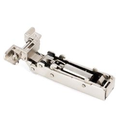 HERRAJES ALK Bisagra Clip CAM 105° pour portes profil aluminium finition Nickel fermeture amortie