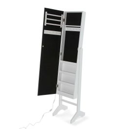 Miroir mural Versa Blanc Miroir Bois MDF 35 x 153 x 35,2 cm Porte-bijoux