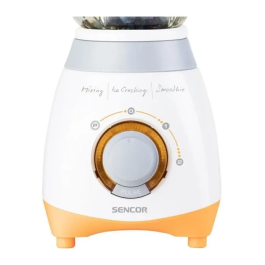Sencor SBL 4370 - Blender 500 W avec bol en verre de 1,5 L, 2 vitesses, fonction Pulse, lames inox, couleur Orange