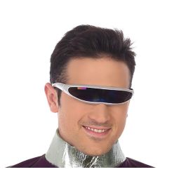 Gafas Futurista Robot Broma - Lunettes futuristes robot à lentille unique sombre et monture argentée pour déguisement cosplay SF adulte Precio: 10.59. SKU: B1ENGLQGAJ