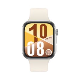 Huawei Seiya-B19F Watch Fit 4 Smartwatch, Bracelet en Fluoroélastomère Blanc