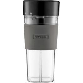 Sencor SBL 151BK Mixeur Smoothie Portable - 330 ml, 50 W, IP54, étanche, avec batterie rechargeable et fonction sous vide - idéal pour smoothies et soupes