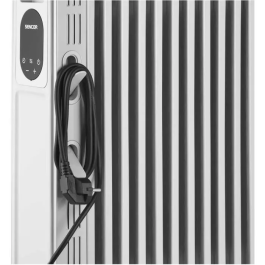Sencor SOH 6213WH Radiateur électrique bain d'huile 2500 W Blanc - 13 ailettes, panneau de commande numérique, 3 modes, chauffage pour 21-29 m²