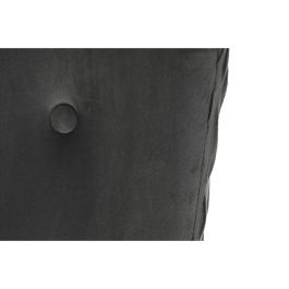 Siège DKD Home Decor Naturel Gris foncé Polyester Bois 66 x 67 x 92 cm