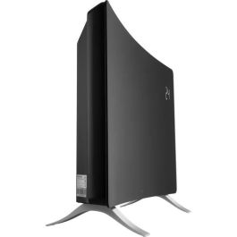 Sencor Radiateur Intelligent Connecté Wi-Fi SCF 4741BK 2400 W en verre, Écran LED, Thermostat, Contrôle Application, 2 Puissances (1200/2400 W), Programmation, Noir