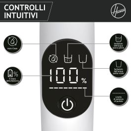 Hoover HW500 Aspirateur et Mop Sans Fil pour Solides et Liquides, Double Rouleau, Moteur 230W