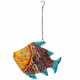 Bougeoir Alexandra House Living Bois de manguier 10 x 32 x 50 cm Poisson