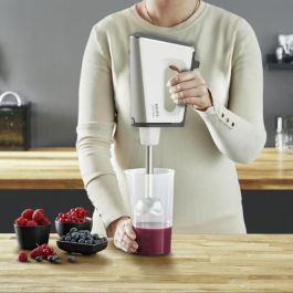 Krups GN9121 3Mix 9000 Deluxe - Mélangeur par immersion, 750 W, Blanc, avec accessoires lavables au lave-vaisselle et verre mesureur