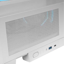 Boîtier ATX semi-tour Mars Gaming MCLCDXW Blanc