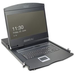 Digitus 19" LCD KVM-Konsole, 1-Port VGA, US-Tastatur