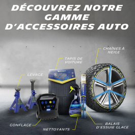 Michelin Pompe à pied avec manomètre homologuée 7 Bar - Modèle 2023 - Flexible 60 cm - Embouts inclus - Pour voiture, moto, vélo, 4x4