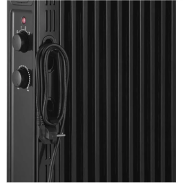 Sencor Radiateur à bain d'huile SOH 3511BK - Noir - 2300 W - Chauffage pour pièce de 16 à 23 m² - 3 niveaux - Sécurité surchauffe - 11 ailettes - Avec roulettes