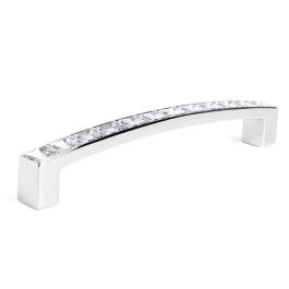 GIUSTI Tirador Zamak Cristal Swarovski Cromo Distancia 128