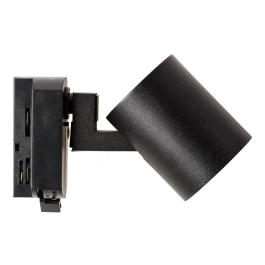 Lumiastra Projecteur sur rail monofasique 1xGU10 Noir sans ampoule