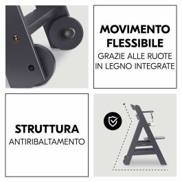 Chaise haute Hauck Marron Gris foncé