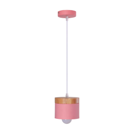 Lampe Suspendue "Mikayla" Métal Bois Moderne Référence SKD-P1010-OG