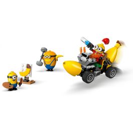 LEGO 75580 Minions et la Voiture-Bananne, Jeu de Construction, 136 Pièces