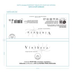 Mantel Mesa Reciclado Okapi Due Vinthera 145x145 cm