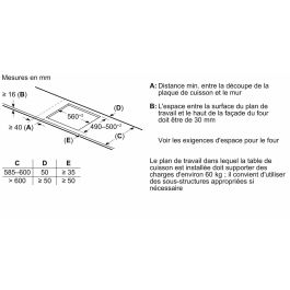 Plaque à Induction BOSCH PIE631HB1E 60 cm 2000 W