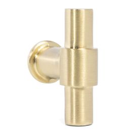 Jandel Tirador Zmk "T" 50Mm Negro Mate, Latón y Níquel Acabado Negro Mate