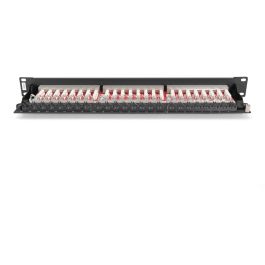 DIGITUS Patchpanel 1HE 24-Port Cat6a geschirmt schwarz