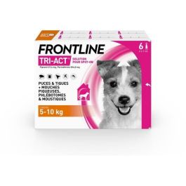 Frontline TRI-ACT pour chien 5-10kg - Lot de 6 pipettes anti-parasitaires