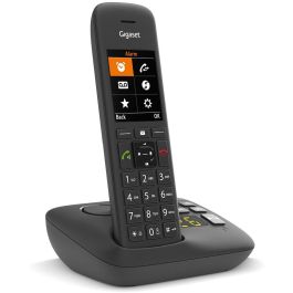 GIGASET C575A schwarz schnurlos analog (DECT) Anrufbeantworter TFT-Farb-Display Freisprechen Adressbuch fr 200 Eintrge Wecker