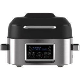 Sencor SBG 8900SS Friteuse sans huile Airfryer et Grill 6L 1660W 7 programmes Température 40-265°C