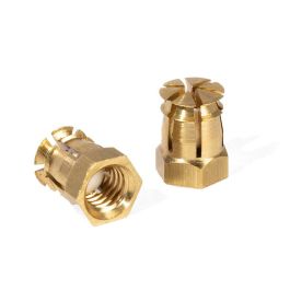 HERRAJES ALK Cheville d'expansion laiton M6-12 avec bille pour perceuse 8mm