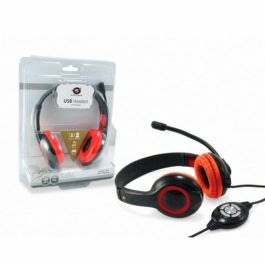 Casques avec Microphone Conceptronic CCHATSTARU2R Noir Rouge 2 m