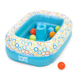Bright Starts Baignoire Gonflable et Piscine à Balles 2-en-1 Bathe & Giggle - Avec Pompe Intégrée, 8 Balles, Évacuation Rapide - Pour Bébé de 6 à 24 Mois Precio: 56.052. SKU: B17WDDNCXW