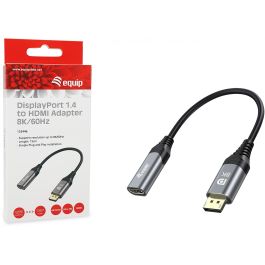 Equip Displayport->HDMI Adapter 1.4 St/Bu 8K/60Hz grau
