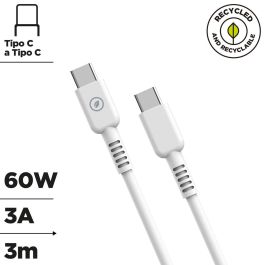 Câble USB-C vers USB-C Muvit for Change Blanc 3 m