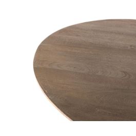 GINER Y COLOMER Table de salle à manger en bois massif de manguier artisanale 150 x 150 x 78 cm, couleur naturelle