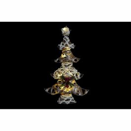 Sapin de Noël DKD Home Decor Doré Blanc Rotin (32 x 10 x 56 cm) (2 Unités)