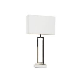 Lampe de bureau Home ESPRIT Blanc Argenté 50 W 220 V