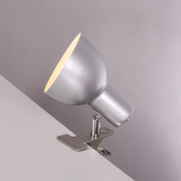Lampe de bureau Pathein SKD-T1003, Lampe flexible en métal avec pince, design moderne pour bureau et salon