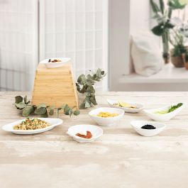 Plateau apéritif Quid Select Blanc Plastique 17 x 9,5 x 2 cm (20 Unités)