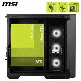 Boîtier ATX semi-tour MSI MAG PANO 100R PZ Noir
