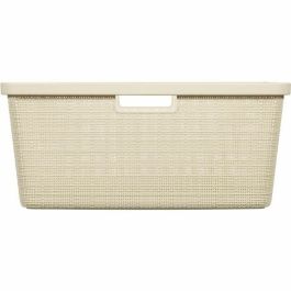 Panier à linge Curver Yute Blanc Plastique 45 L