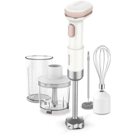 SENCOR Mixeur Plongeant Sans Fil SHB 9130WH - 11.1 V - Batterie Li-Ion - Avec Hachoir 500 ml, Tasse 700 ml, Mousseur à Lait et Batteur - Blanc Precio: 89.904. SKU: B1FPBBC4Q3