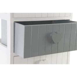 Caisson à Tiroirs Home ESPRIT Blanc Gris 40 x 29 x 73 cm