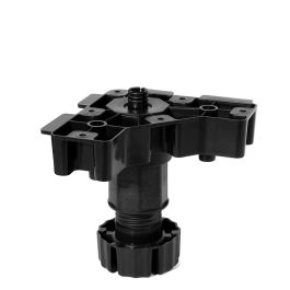 JUYPAL Pata Cocina Octo+ Regulable 85-110 Negro Con Triangulo Extensión 80-110 (Set de 4)